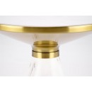 Стол журнальный HALMAR TALBI белый мрамор/белый/золотой